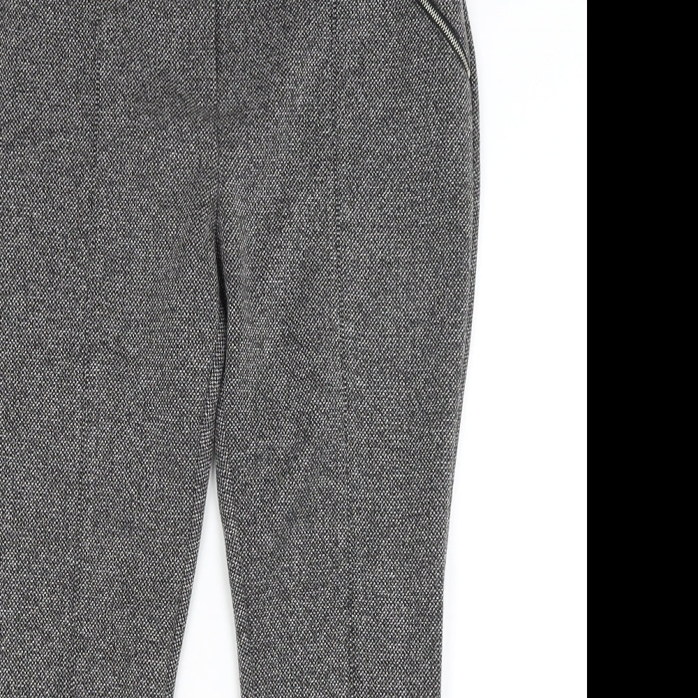 M&Co Womens Grey   Capri Trousers Size 12 L25 in