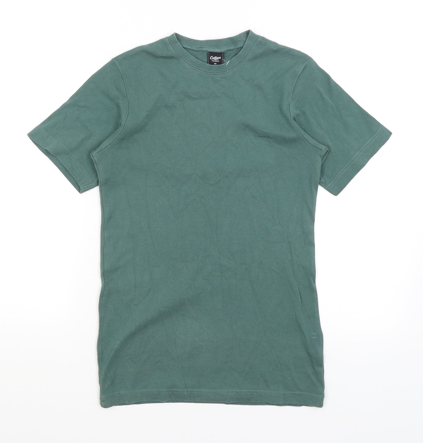 Cotton Traders Mens Green    T-Shirt Size XS