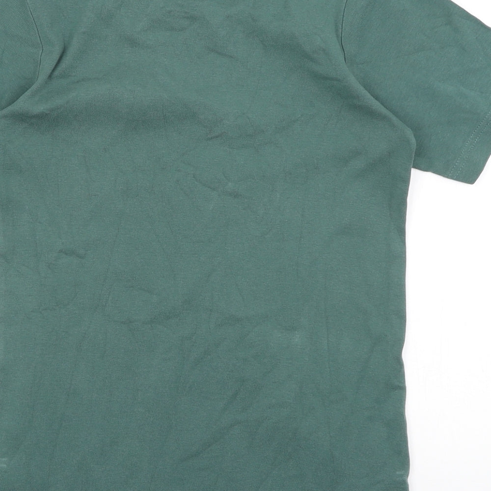 Cotton Traders Mens Green    T-Shirt Size XS