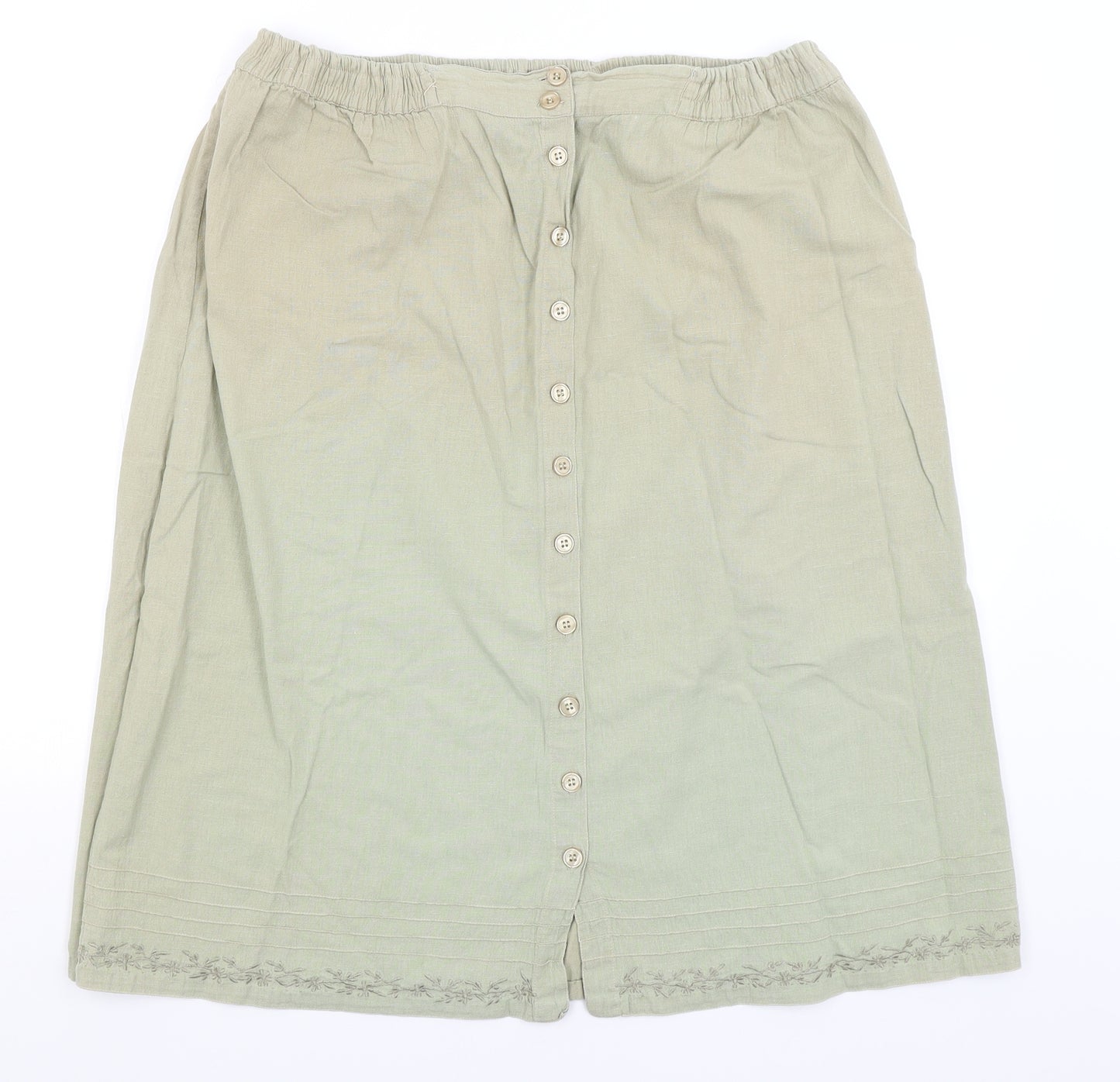 Akal Womens Green   A-Line Skirt Size L