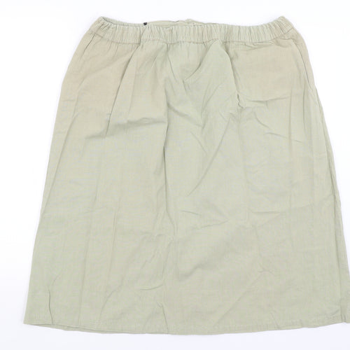 Akal Womens Green   A-Line Skirt Size L
