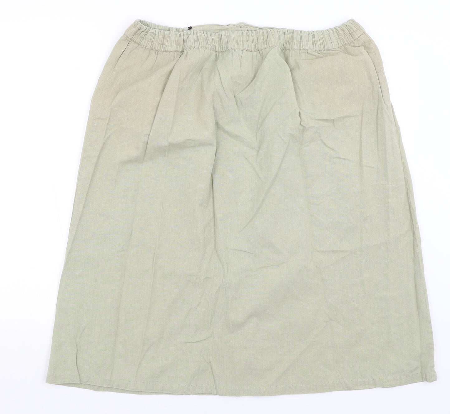 Akal Womens Green   A-Line Skirt Size L