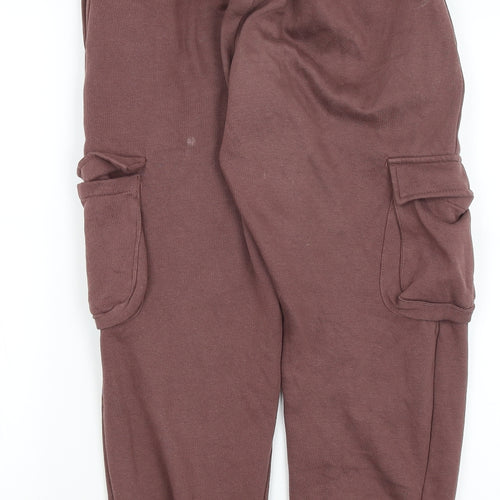 Rising Womens Brown   Jogger Trousers Size S L25.5 in