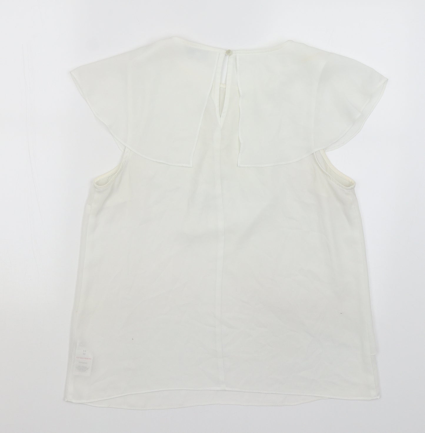 Peacocks Womens White   Basic Blouse Size 14