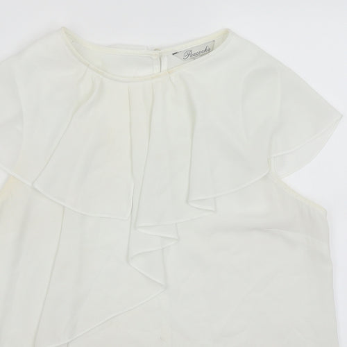 Peacocks Womens White   Basic Blouse Size 14
