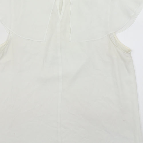 Peacocks Womens White   Basic Blouse Size 14