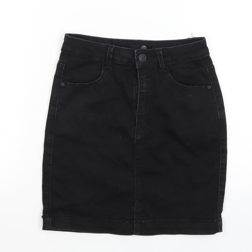 Missguided Womens Black   A-Line Skirt Size 8