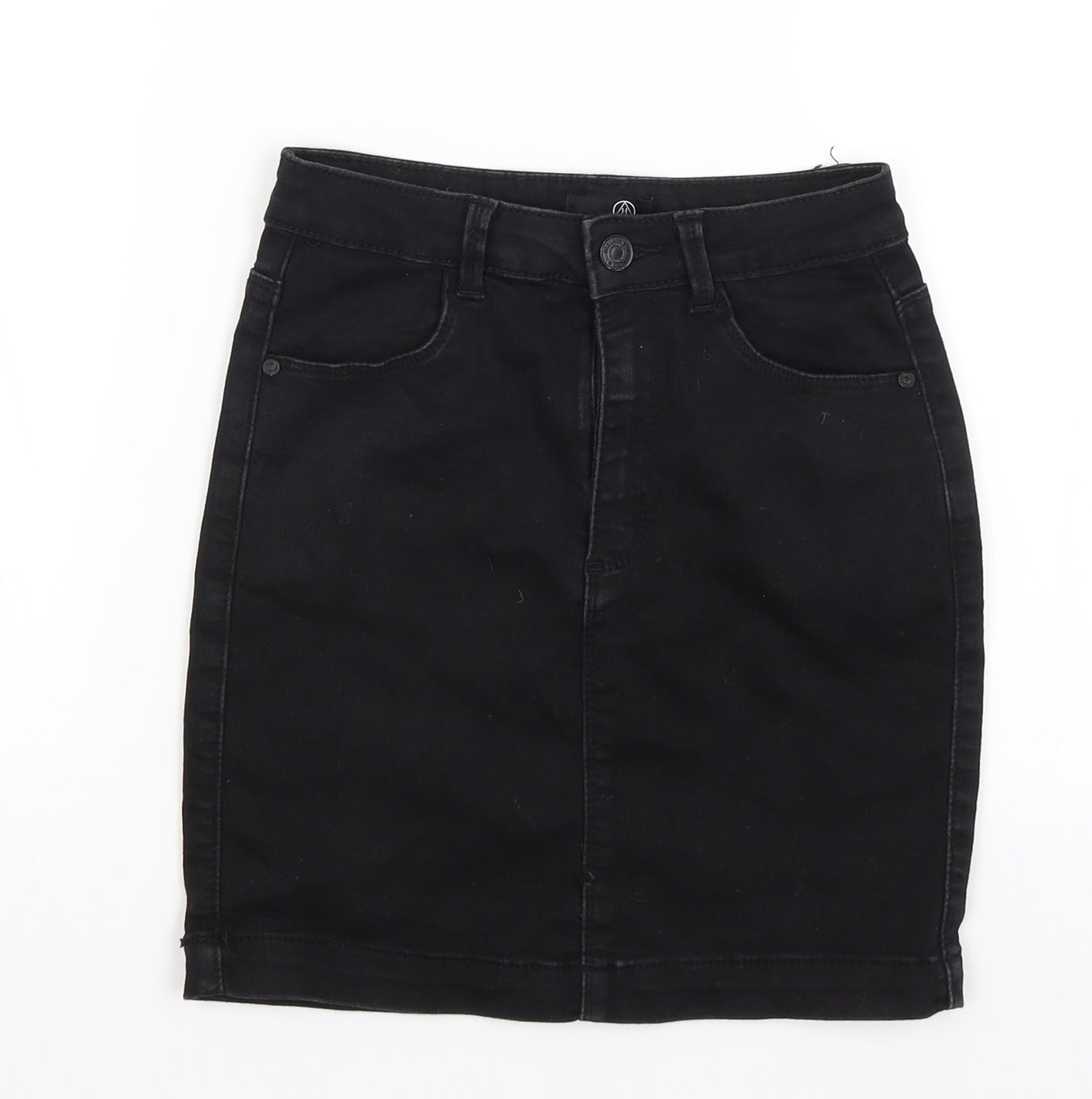Missguided Womens Black   A-Line Skirt Size 8