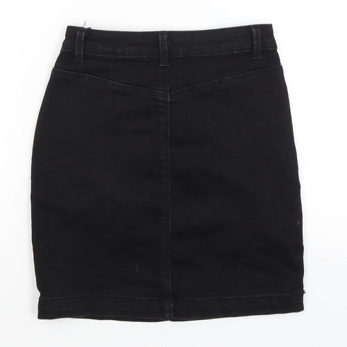 Missguided Womens Black   A-Line Skirt Size 8