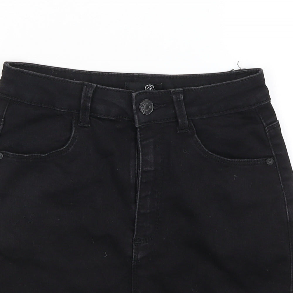 Missguided Womens Black   A-Line Skirt Size 8