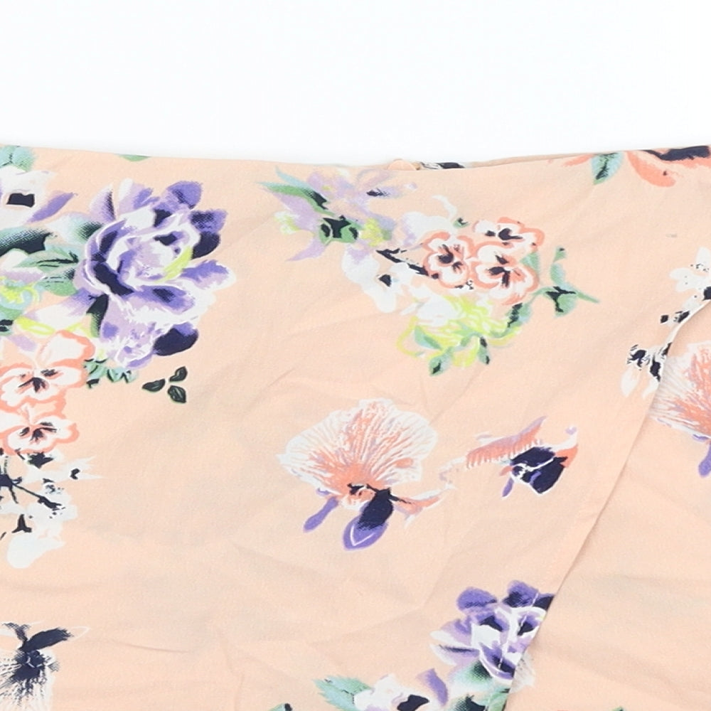 Primark Womens Pink Floral  Hot Pants Shorts Size 12