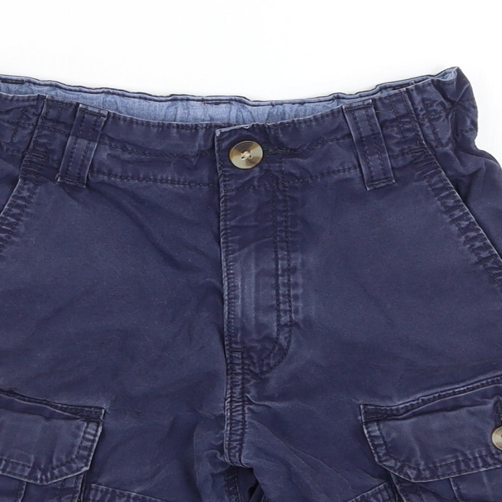 M&S Boys Blue   Cargo Shorts Size 7-8 Years