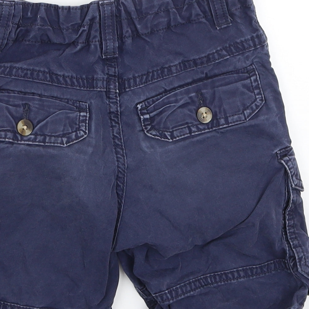 M&S Boys Blue   Cargo Shorts Size 7-8 Years
