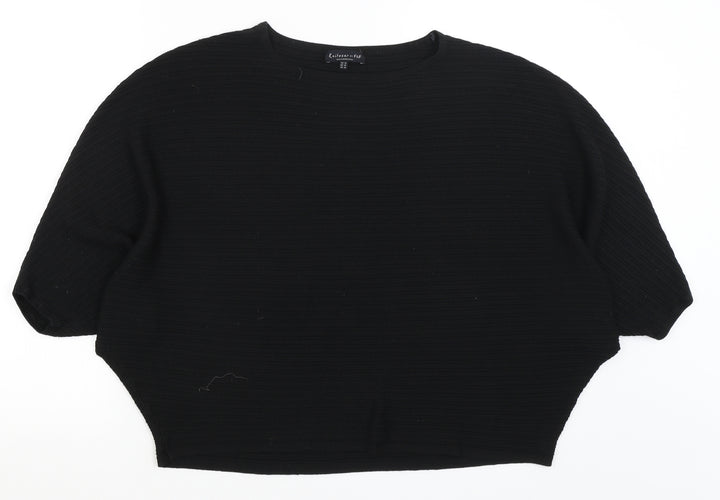 F&F Womens Black Pullover Jumper Size 14