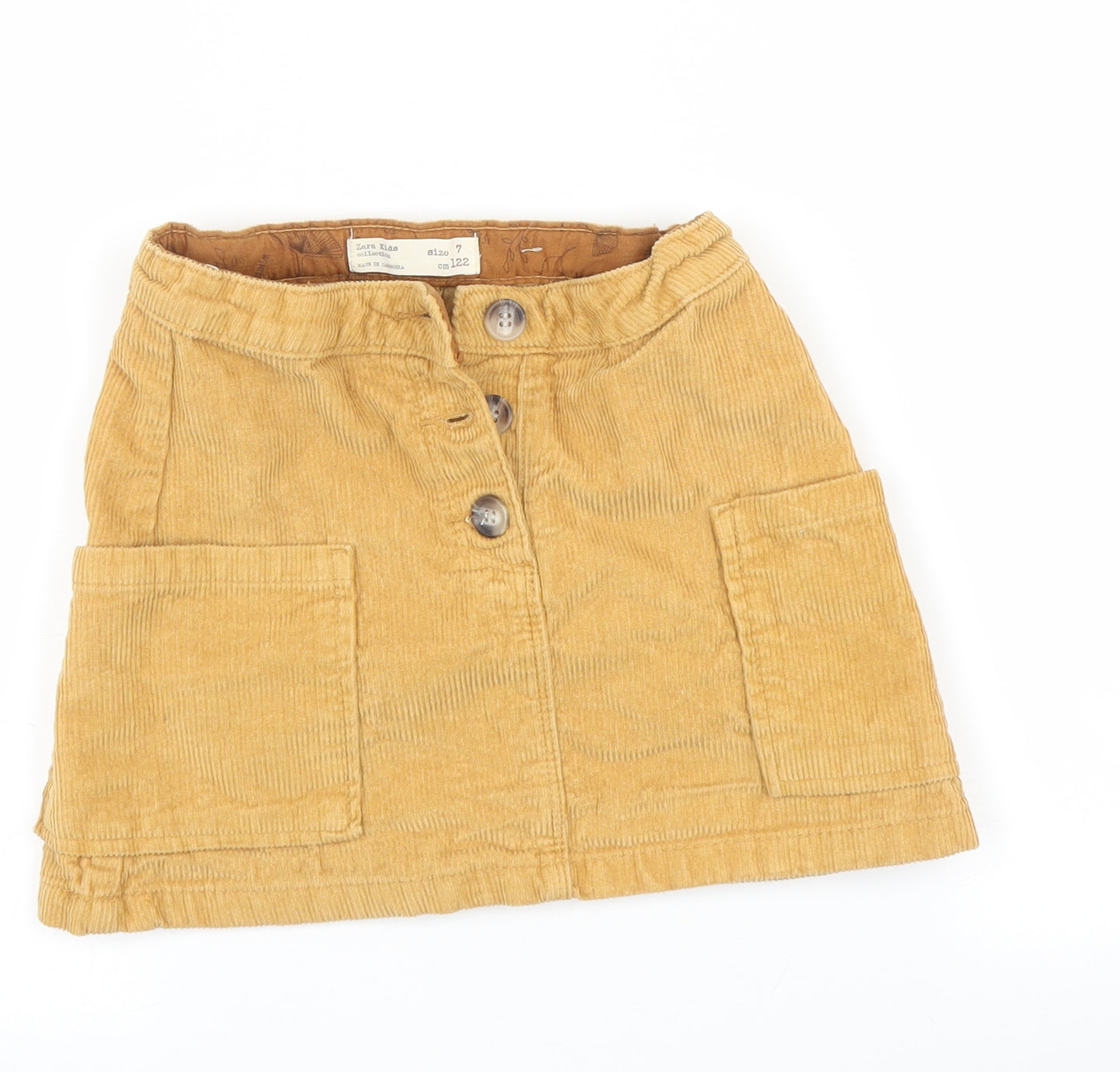 Zara Girls Yellow   Maxi Skirt Size 7 Years