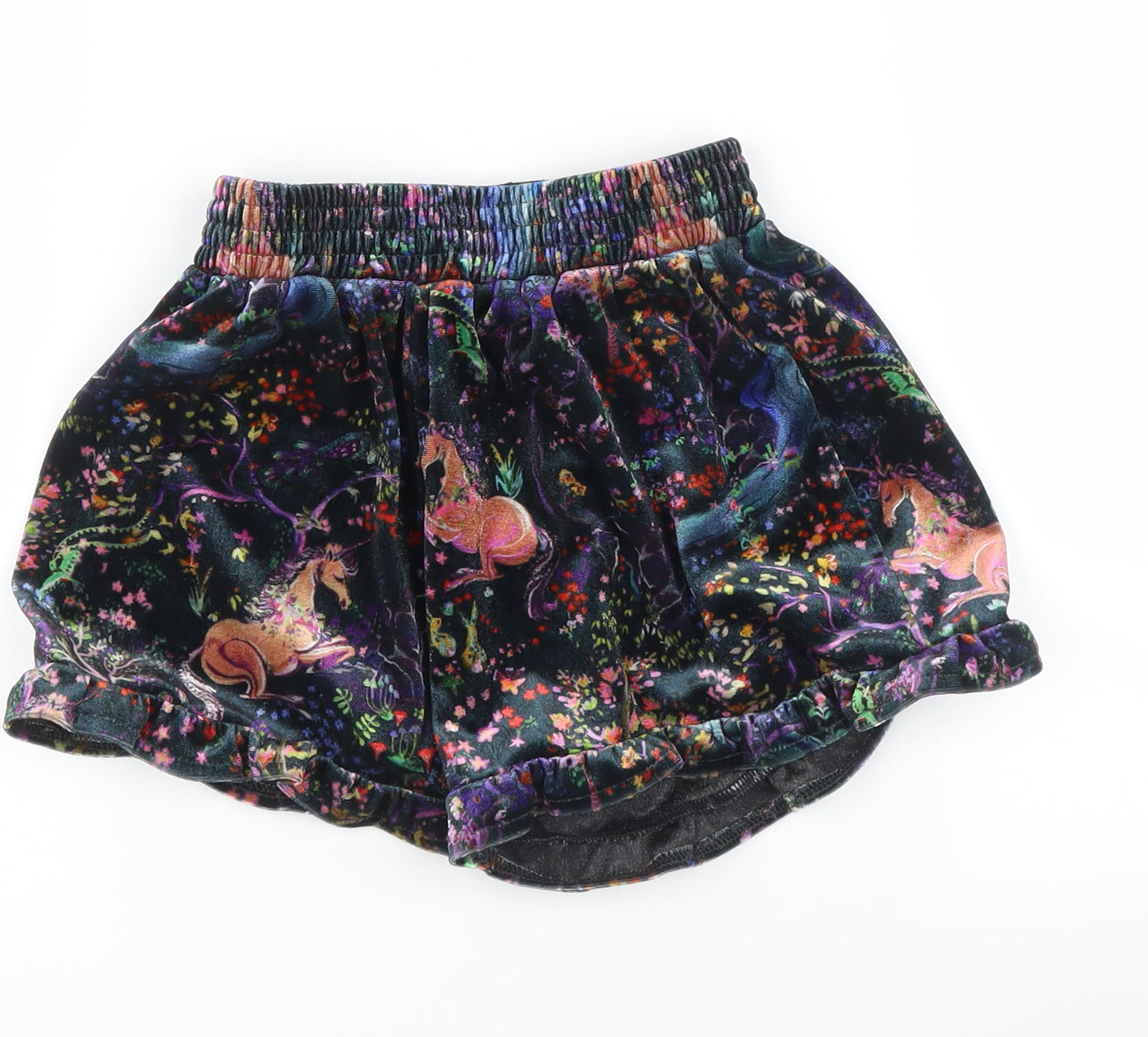 NEXT Girls Multicoloured Floral  Culotte Shorts Size 6-7 Years