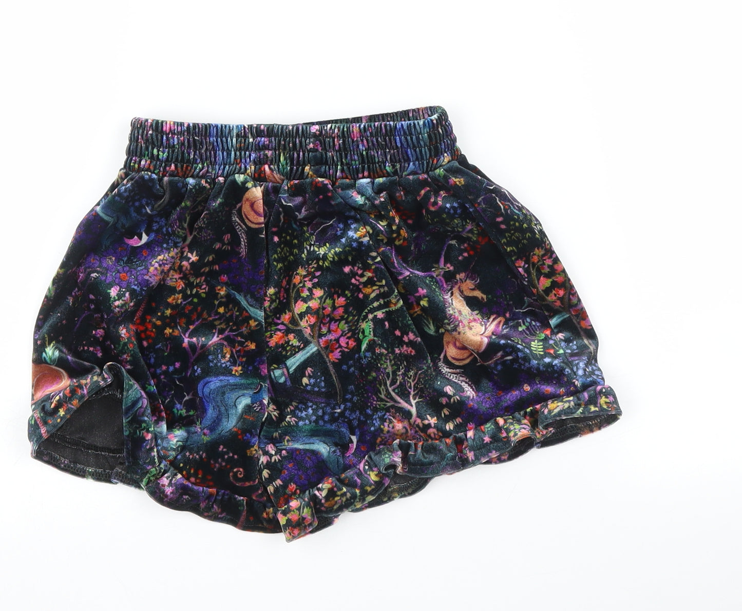 NEXT Girls Multicoloured Floral  Culotte Shorts Size 6-7 Years