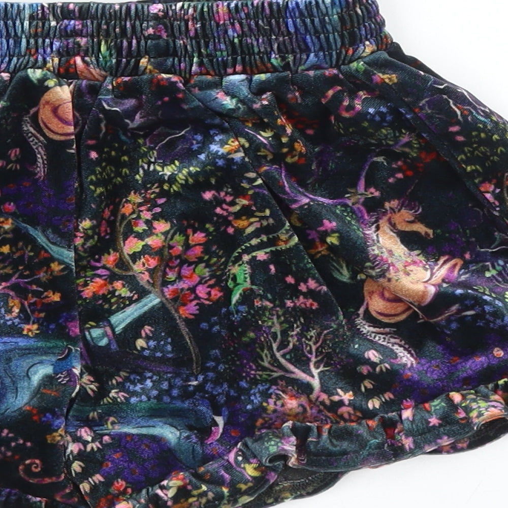NEXT Girls Multicoloured Floral  Culotte Shorts Size 6-7 Years