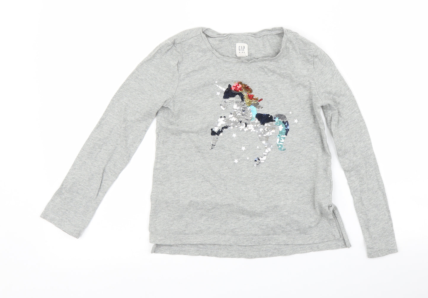 Gap Girls Grey   Basic T-Shirt Size S