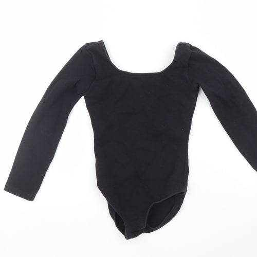 Bloch Girls Black   Basic T-Shirt Size 5-6 Years