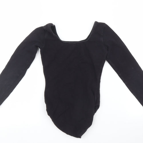 Bloch Girls Black   Basic T-Shirt Size 5-6 Years