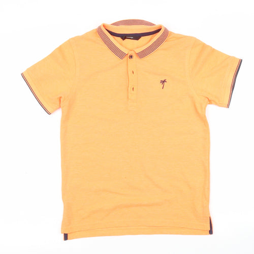 George Boys Orange   Basic Polo Size 9-10 Years
