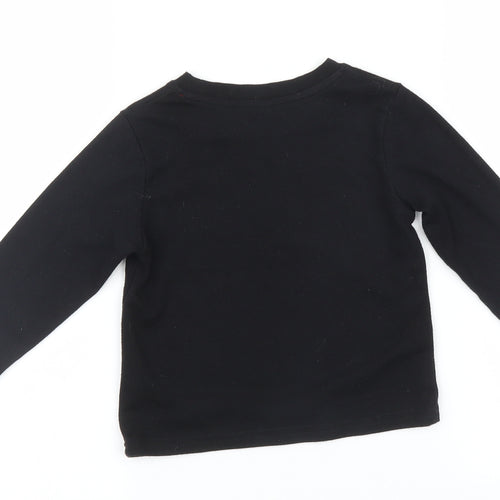 Preworn Boys Black   Basic T-Shirt Size 3 Years