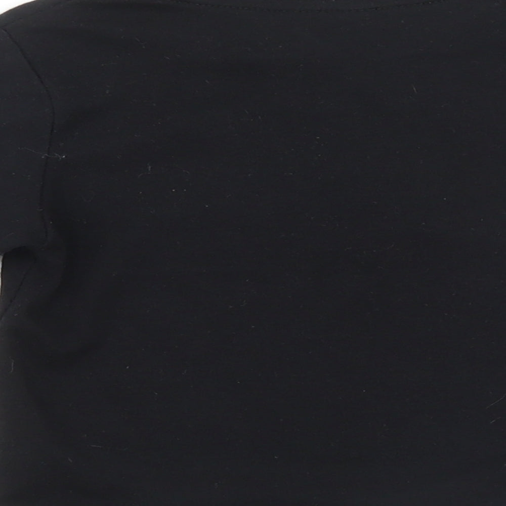 Preworn Boys Black   Basic T-Shirt Size 3 Years