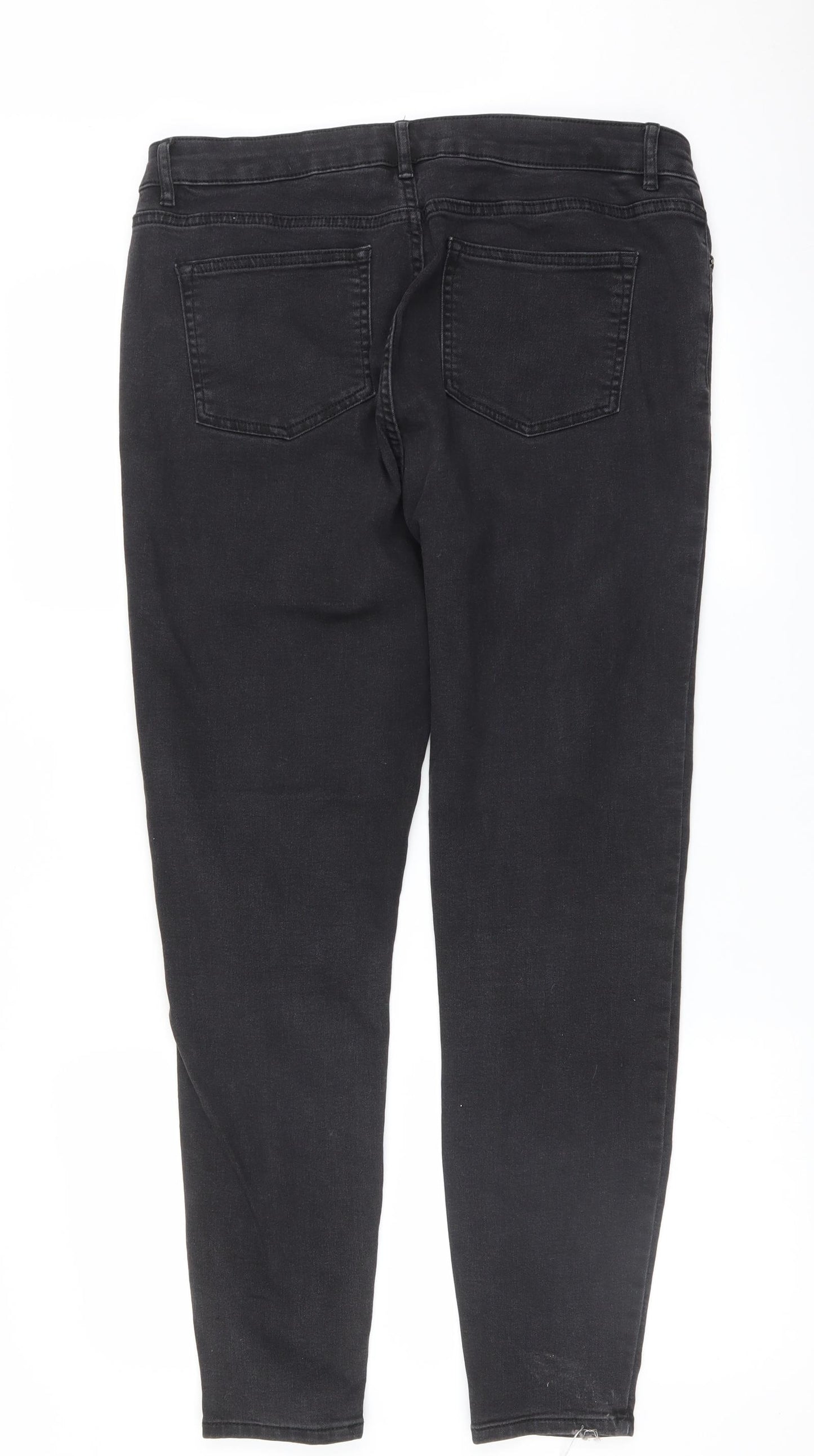 365 denim Womens Black   Skinny Jeans Size 14 L28 in