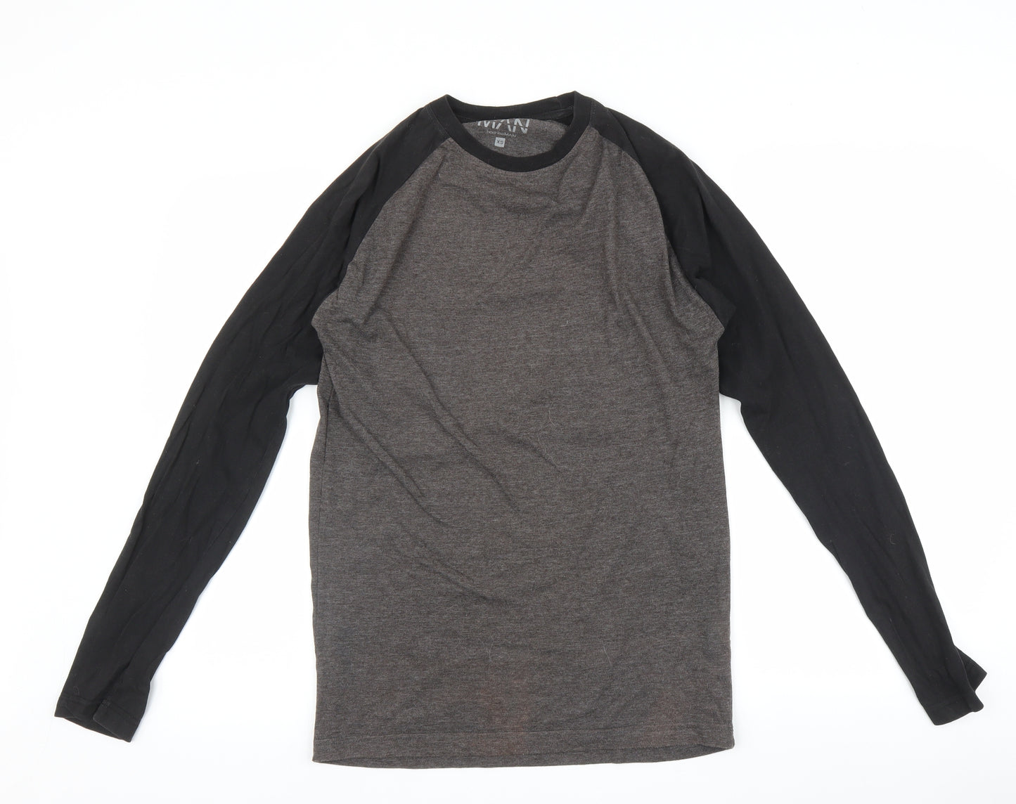 boohooMAN Mens Brown Houndstooth   T-Shirt Size XS