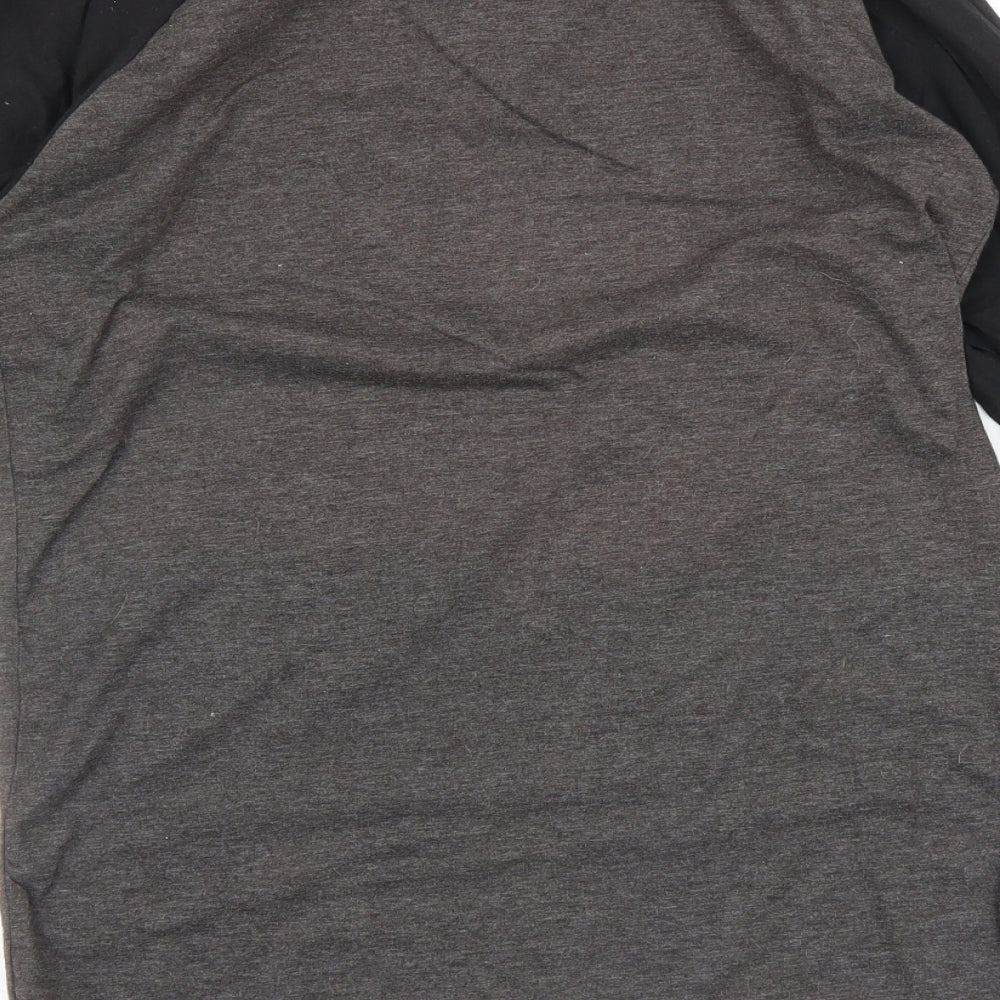 boohooMAN Mens Brown Houndstooth   T-Shirt Size XS