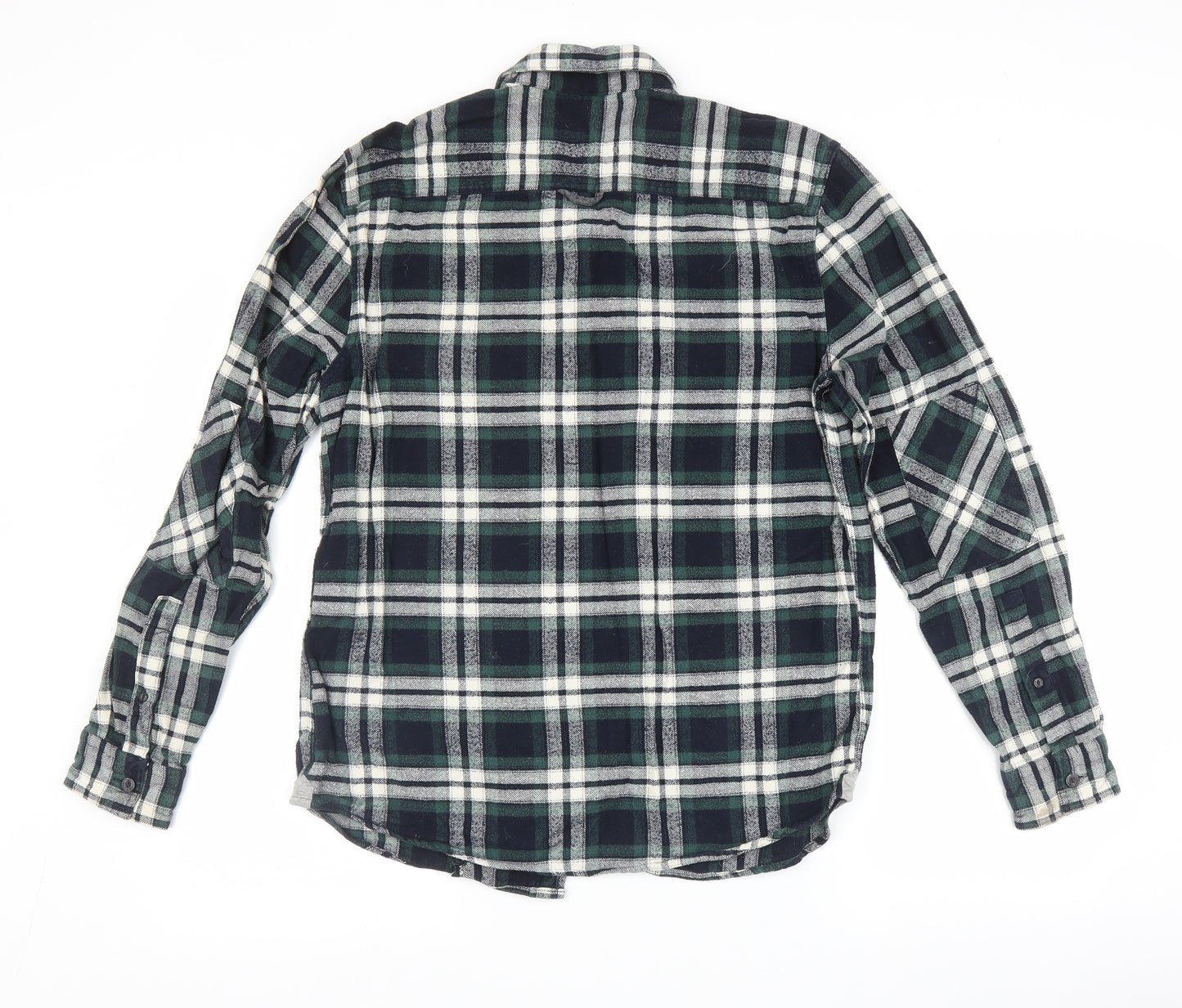 F&F Mens Green Check   Button-Up Size M