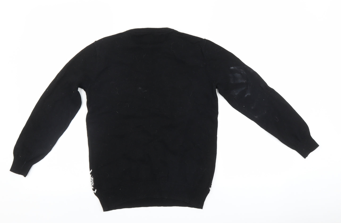 Primark Boys Black   Pullover Jumper Size 10-11 Years  - Christmas Jumper
