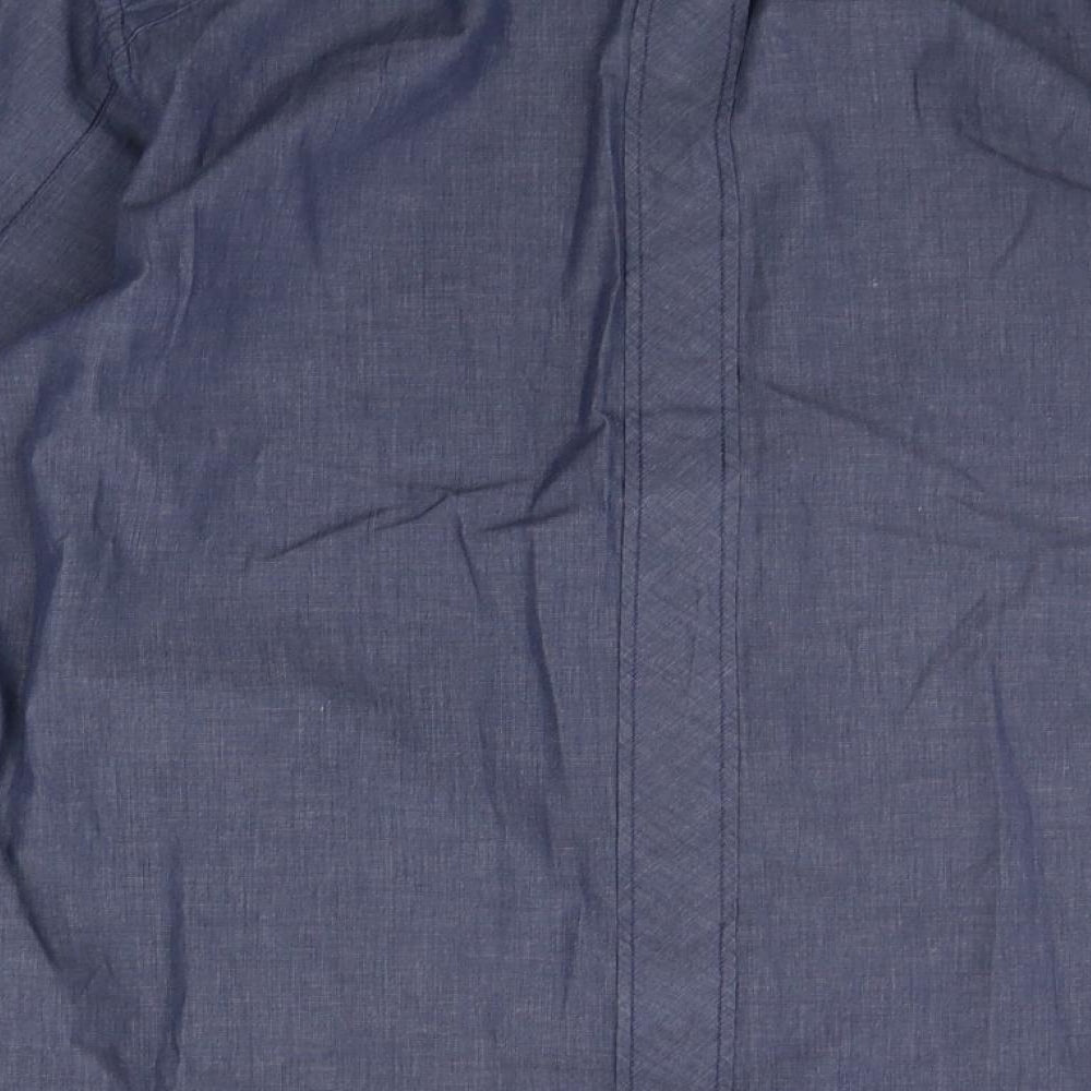 Duck and Cover Mens Blue    Button-Up Size L