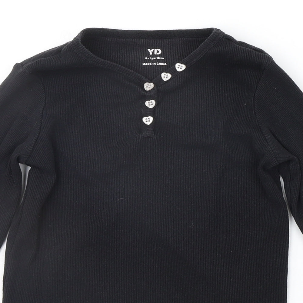 Young Dimension Girls Black   Pullover Jumper Size 10-11 Years