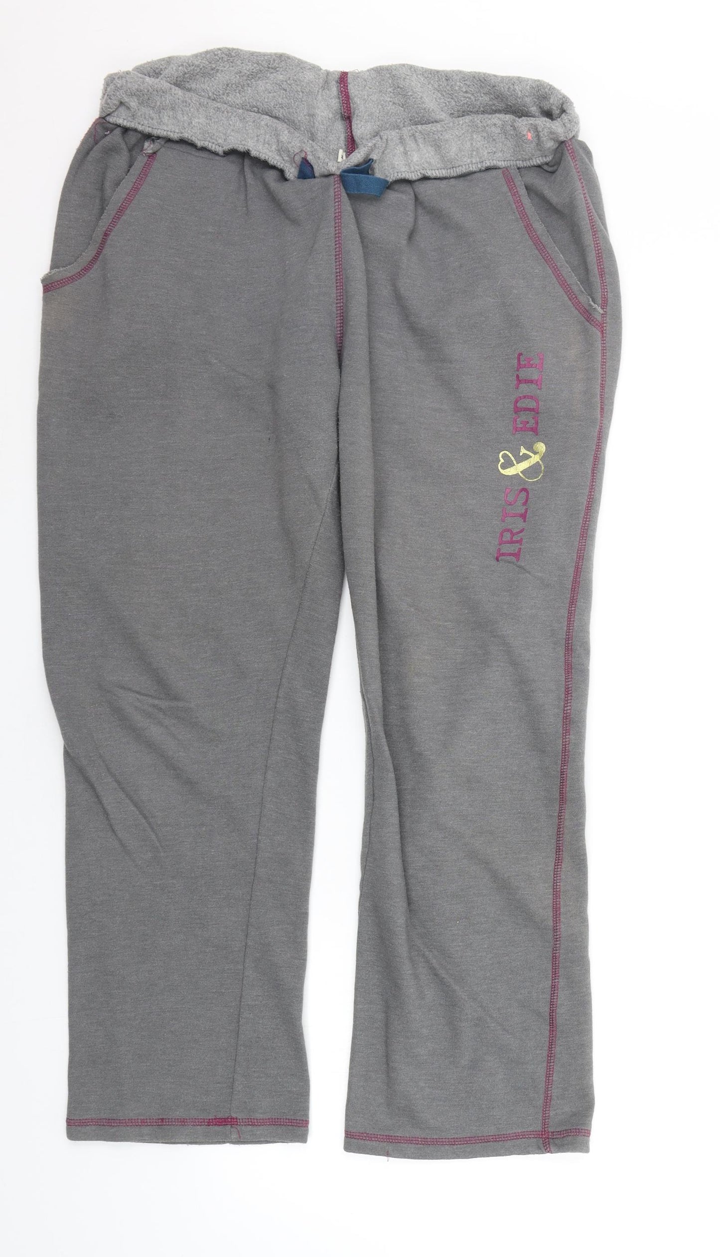 DEBNHAMS Womens Grey   Jogger Trousers Size 14 L26 in