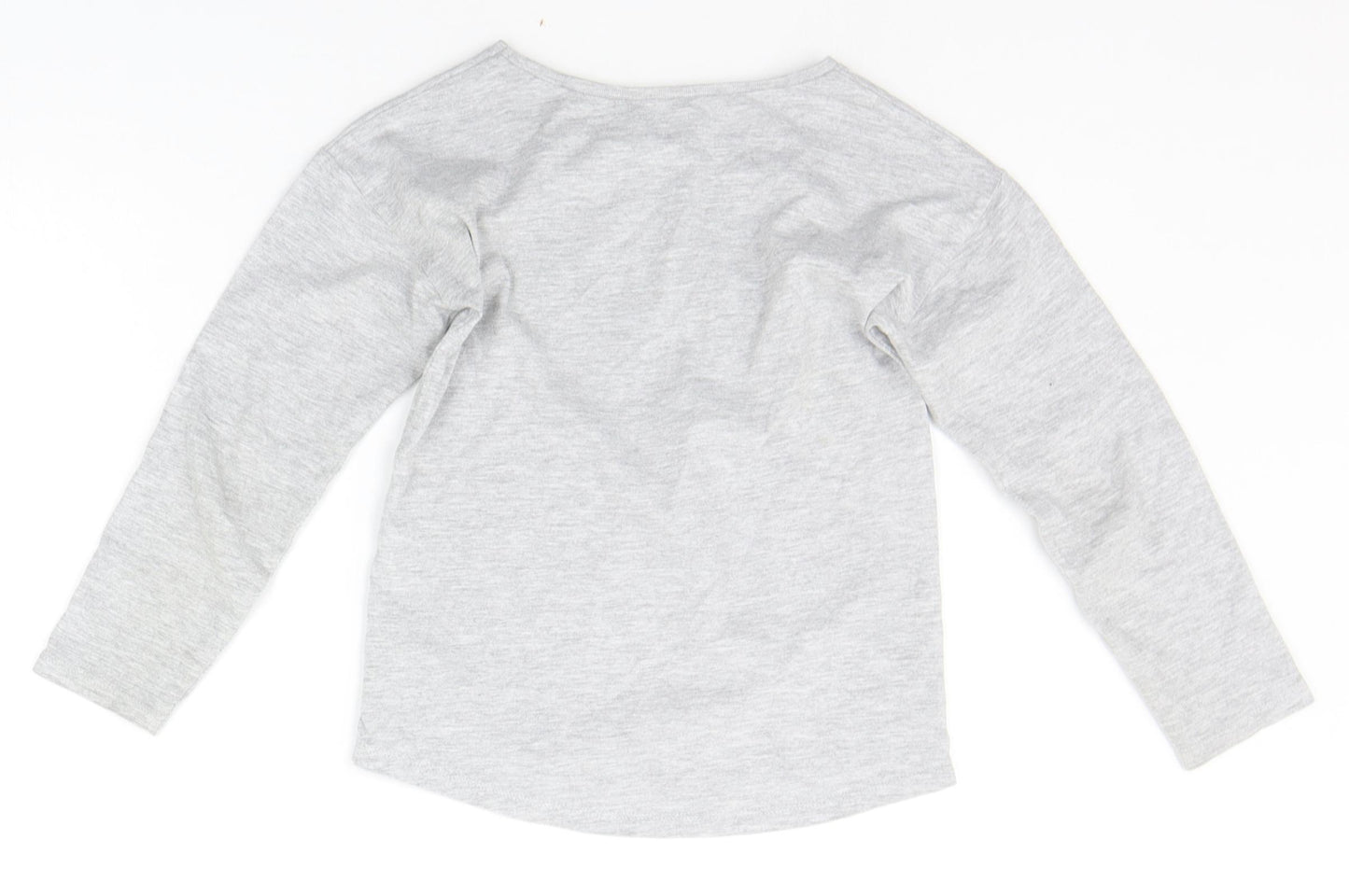 TU Girls Grey   Basic T-Shirt Size 7 Years  - TIGER