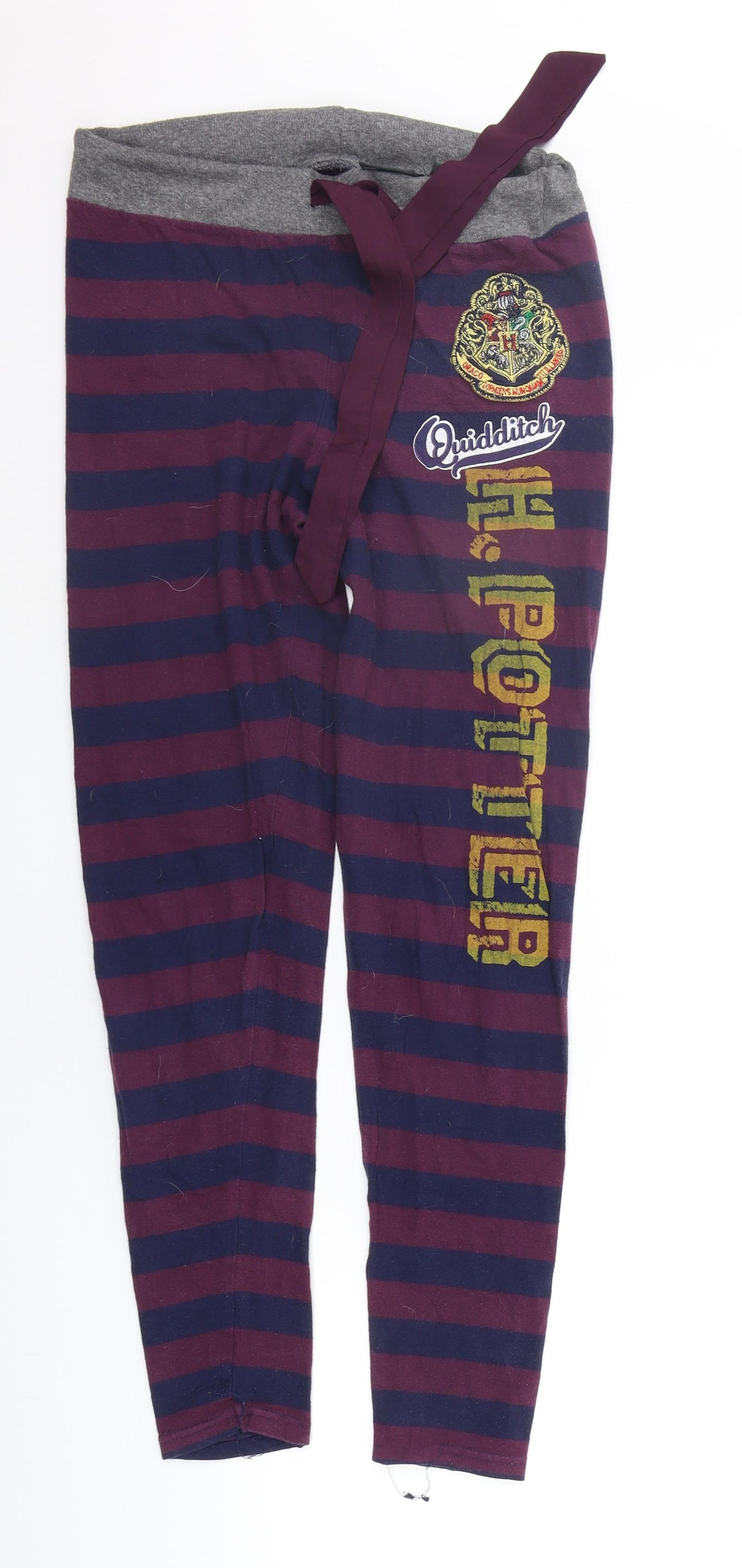 LOVE TO LOUNGE Girls Purple Striped  Top Pyjama Pants Size XS