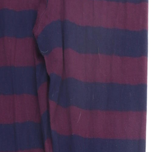 LOVE TO LOUNGE Girls Purple Striped  Top Pyjama Pants Size XS