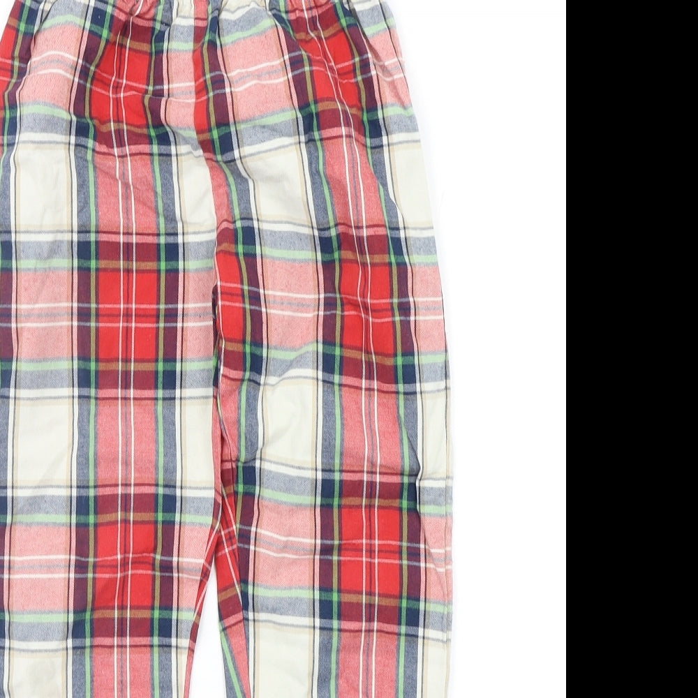 George Boys Beige Check   Pyjama Pants Size 6-7 Years