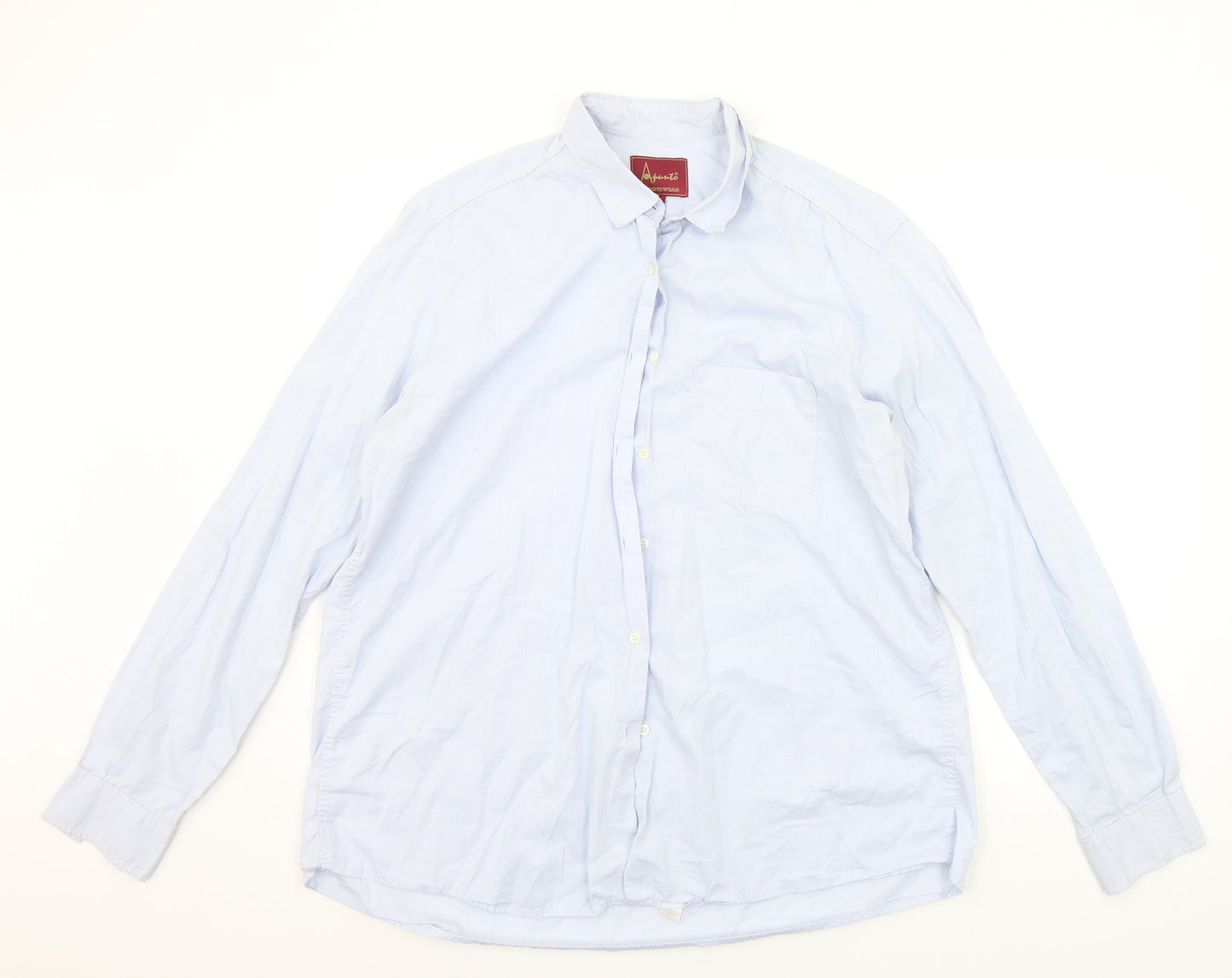 ARUUTO Mens Blue    Button-Up Size XL