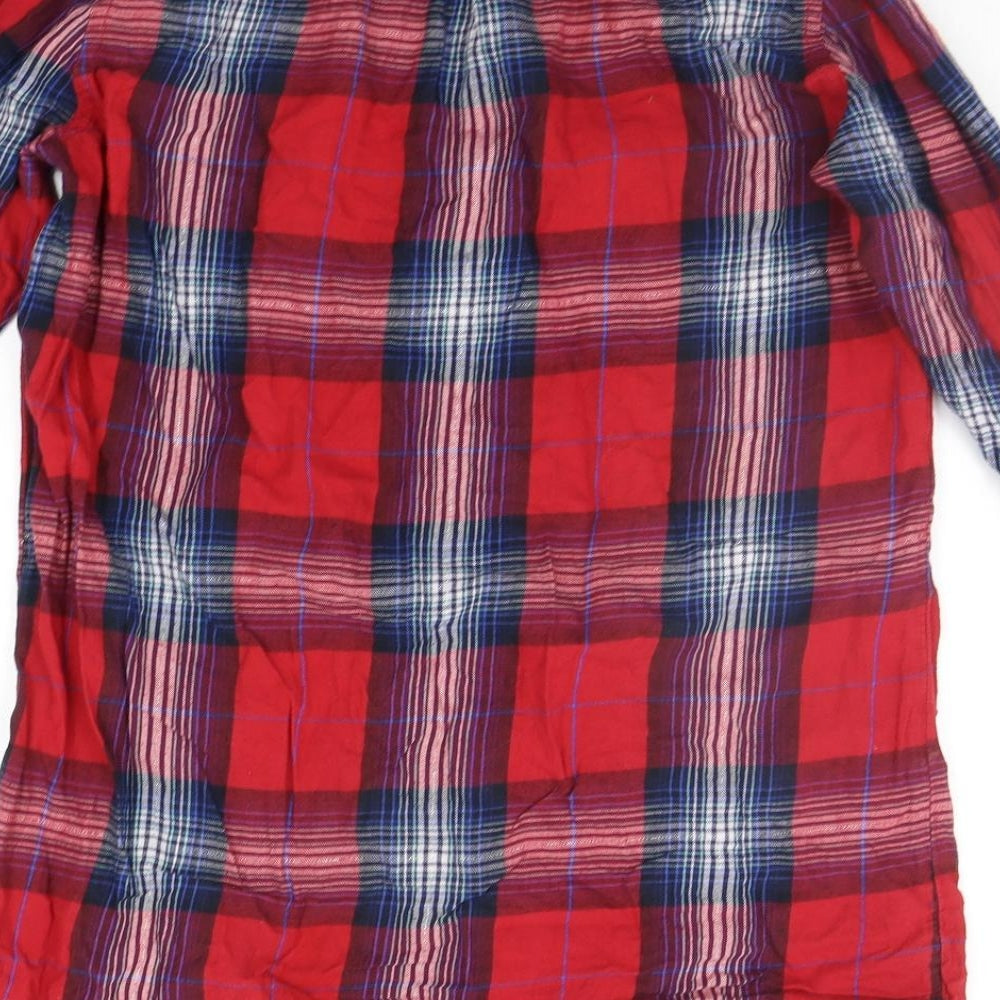 F&F Womens Red Check  Basic Button-Up Size 12