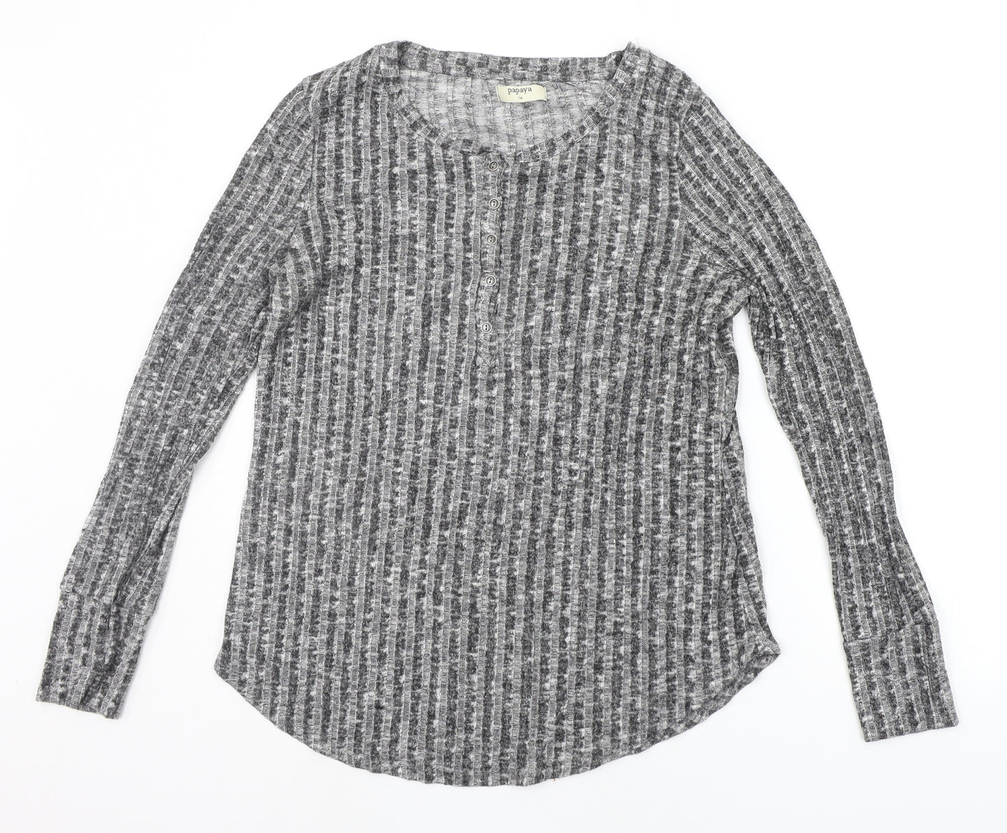Papaya Womens Grey   Pullover Jumper Size 14