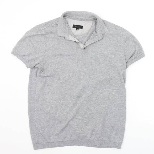 River Island Mens Grey    Polo Size M