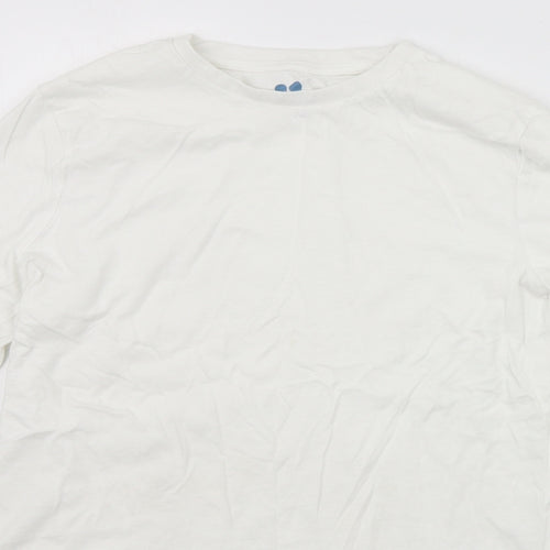 Very Girls White   Basic T-Shirt Size 13 Years