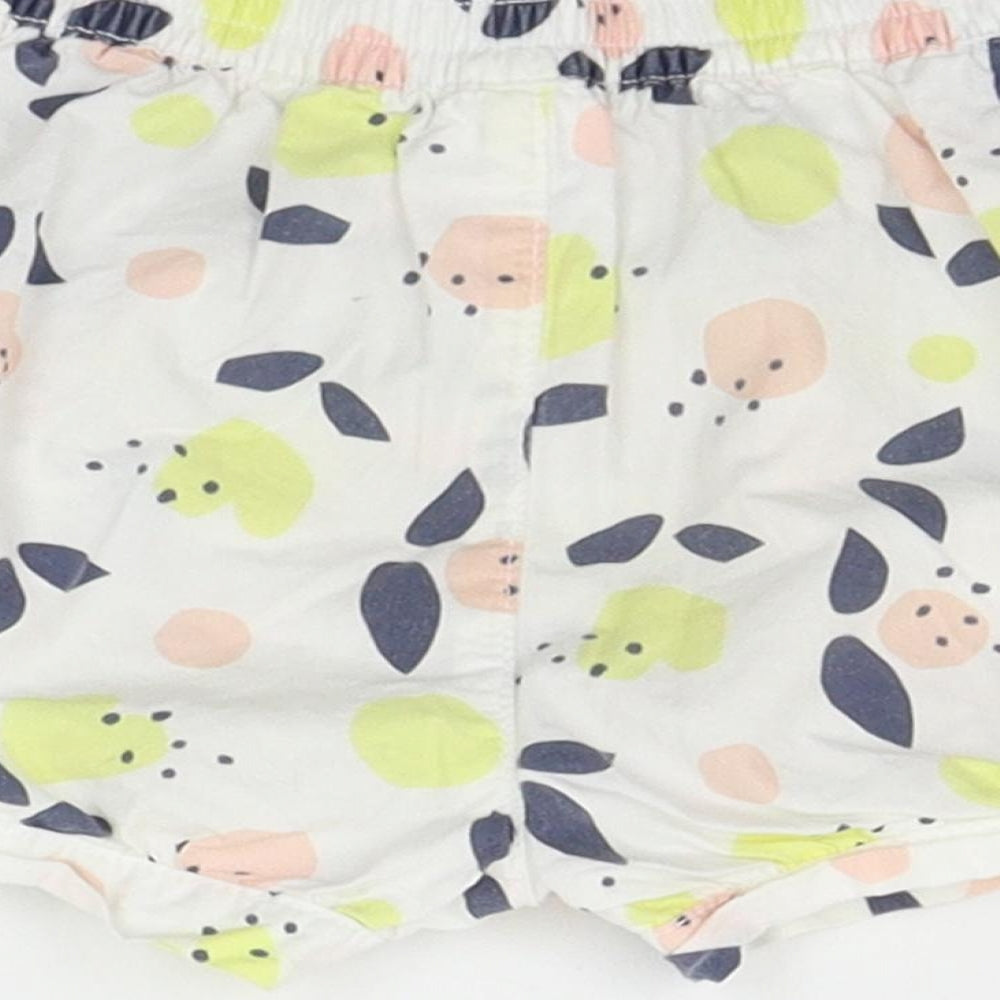 Tiny Little Wonders Baby White Geometric  Cropped Trousers Size 12-18 Months