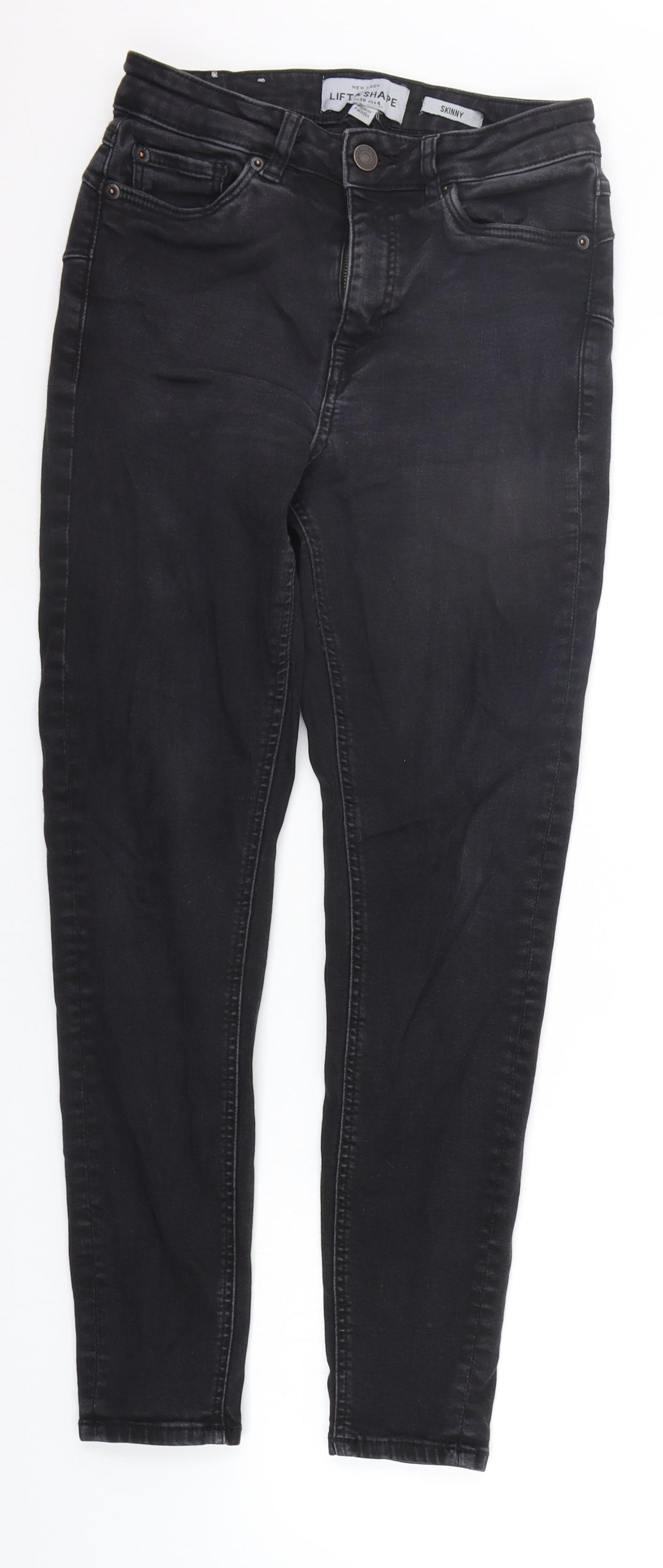 New Look Womens Black   Straight Jeans Size 8 L25 in