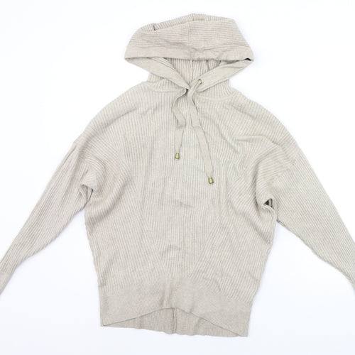 George Womens Beige   Pullover Hoodie Size S