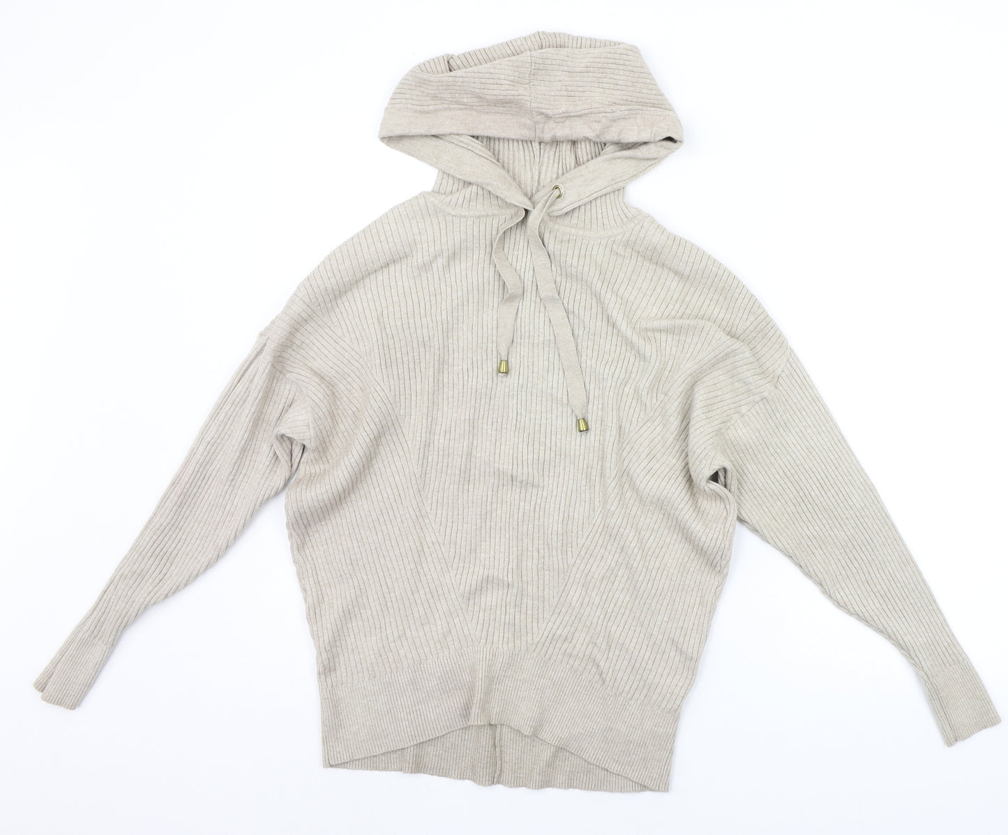 George Womens Beige   Pullover Hoodie Size S