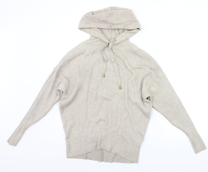 George Womens Beige   Pullover Hoodie Size S
